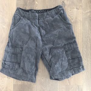 Size 34 Gray & Black Cargo Shorts
